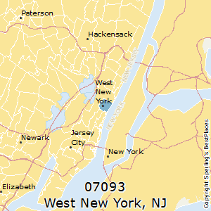 west new york zip code